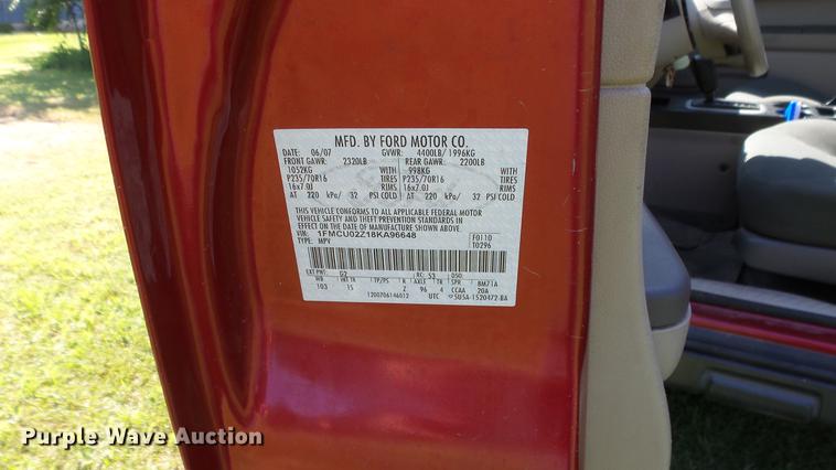 image for item DE7185 2008 Ford Escape SUV