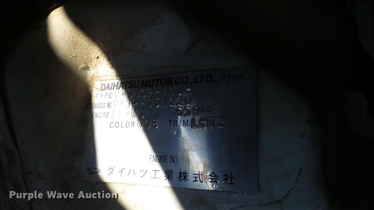 image for item DE7188 1991 Daihatsu HiJet mini truck