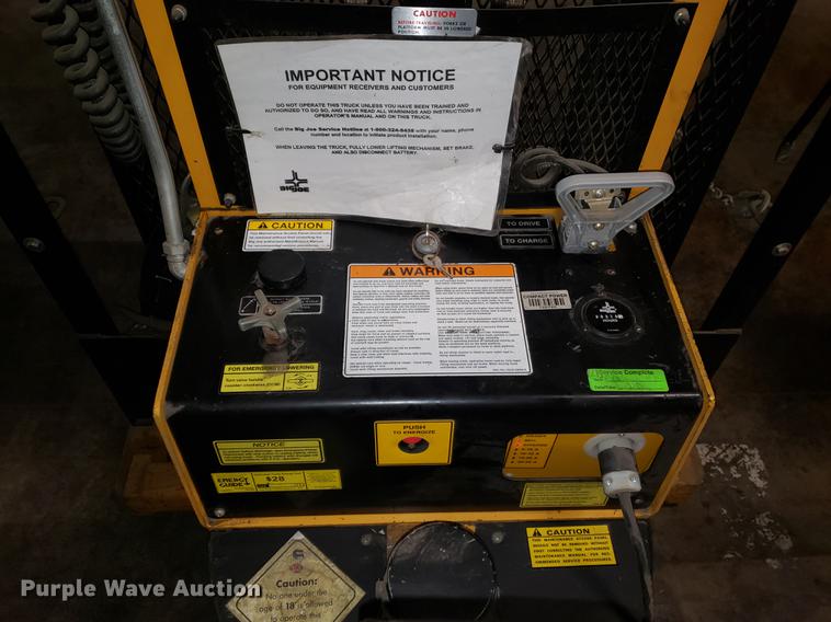 image for item DF3253 Big Joe PDBB-20-T12 man lift