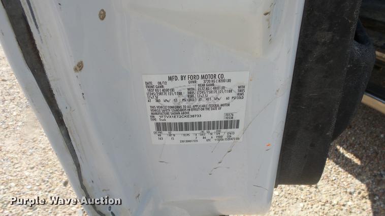 image for item DF4300 2012 Ford F150 Ext. Cab pickup truck