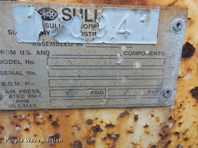 image for item DV9360 Sullair 1200HAF-DT00A7 air compressor