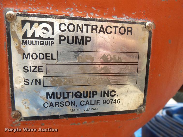 image for item DV9400 Multi Quip QT-40 water pump