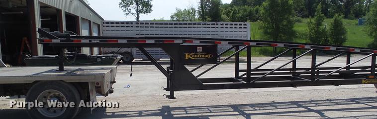 image for item DZ9346 2014 Kaufman W56 car carrier trailer