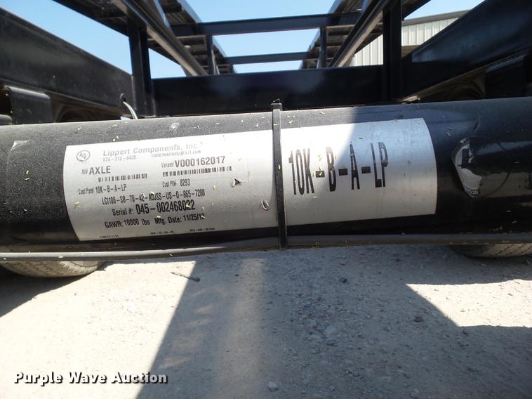 image for item DZ9346 2014 Kaufman W56 car carrier trailer