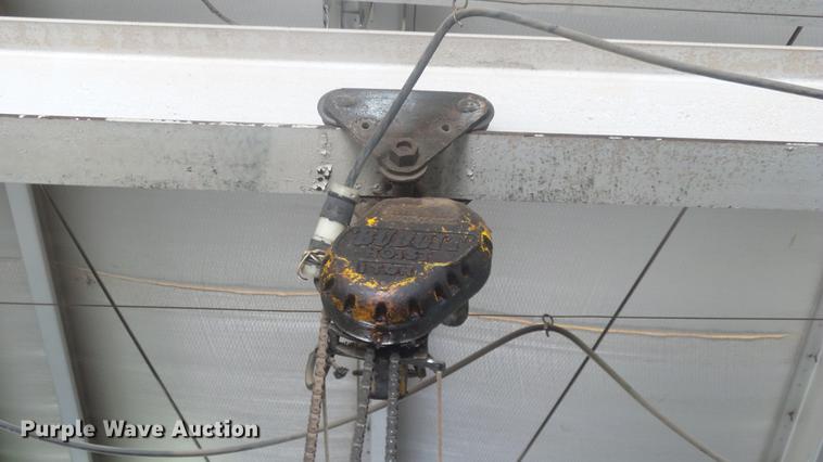 image for item EF9028 (4) chain hoists with trolleys