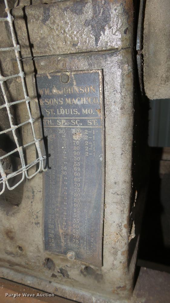 image for item EF9032 WM Johnson & Sons lathe