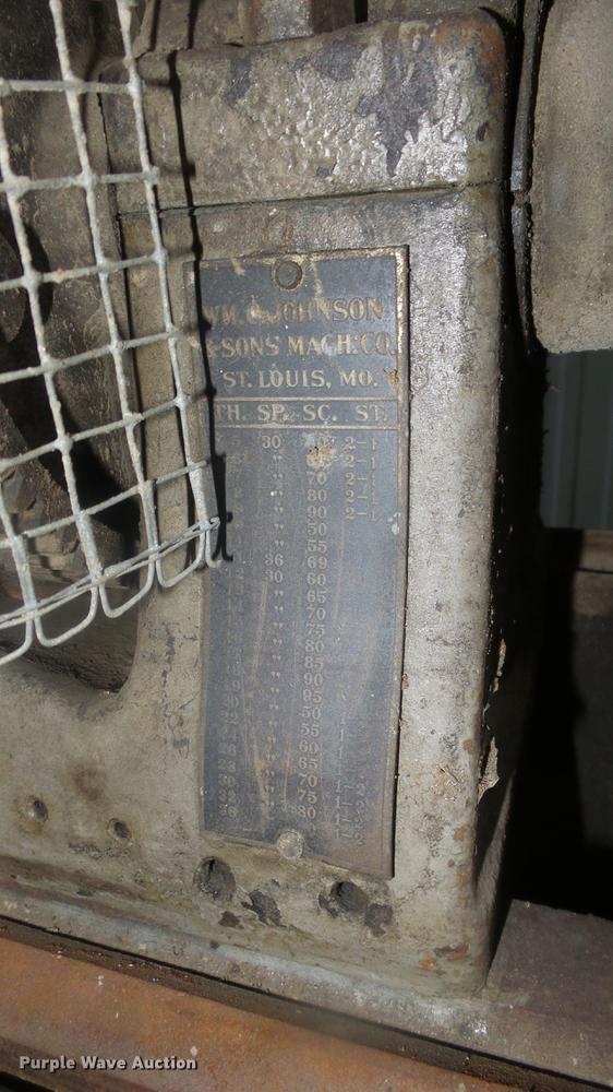 image for item EF9032 WM Johnson & Sons lathe