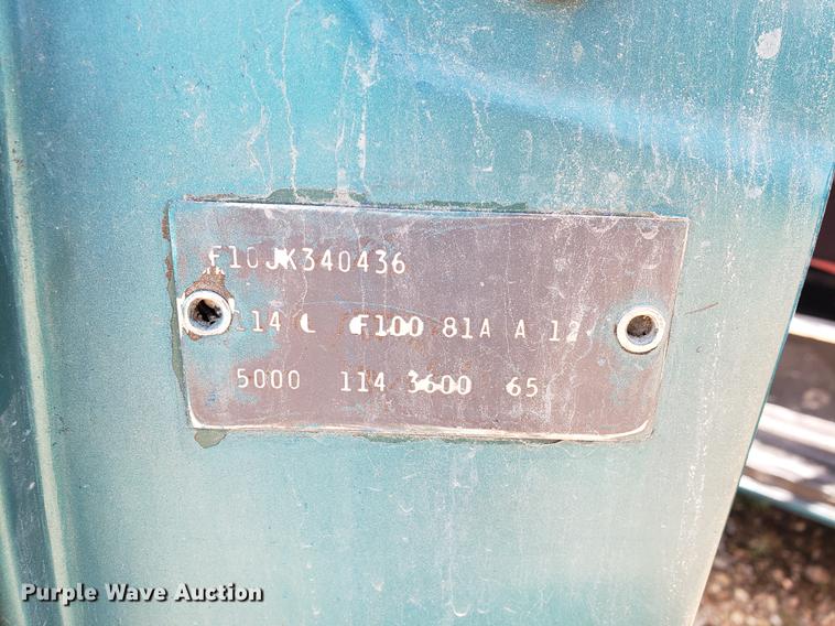 image for item EF9793 1963 Ford F100 pickup truck