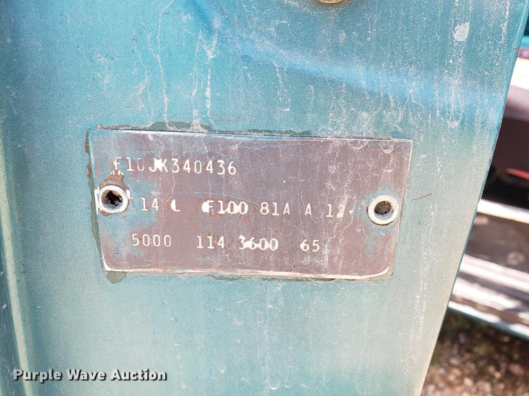 image for item EF9793 1963 Ford F100 pickup truck