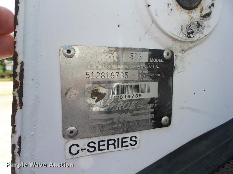 image for item EI9856 1995 Bobcat 853 skid steer