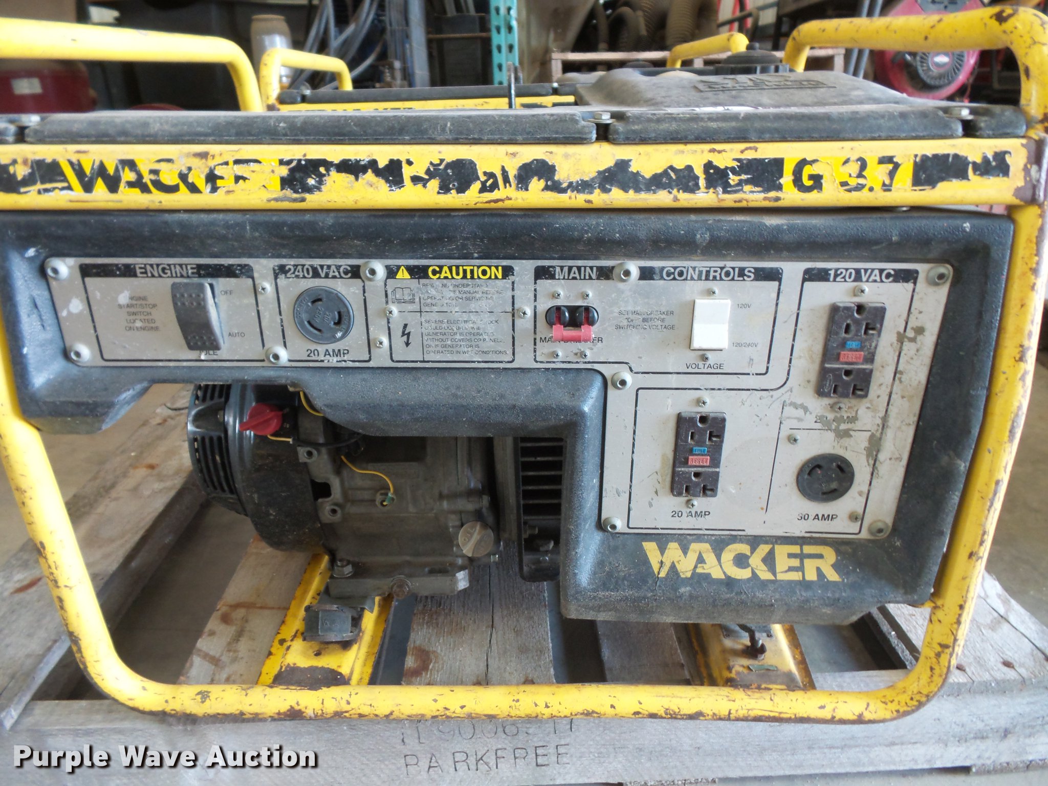 (2) Wacker 3.7 generators in Rochester, MN Item DV9403 sold Purple Wave