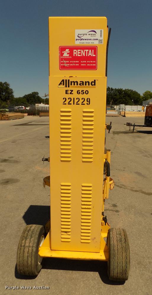 image for item DB8686 2011 Allmand EZ650 drop hammer and trailer