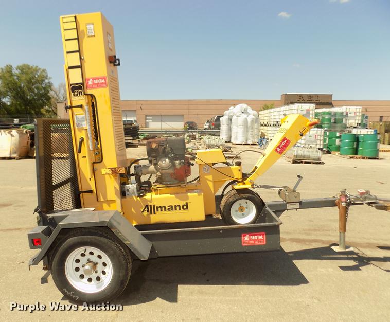 image for item DB8686 2011 Allmand EZ650 drop hammer and trailer