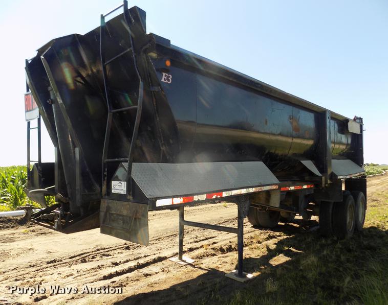 image for item DB8690 1999 Western STR26401 barrel bed end dump trailer