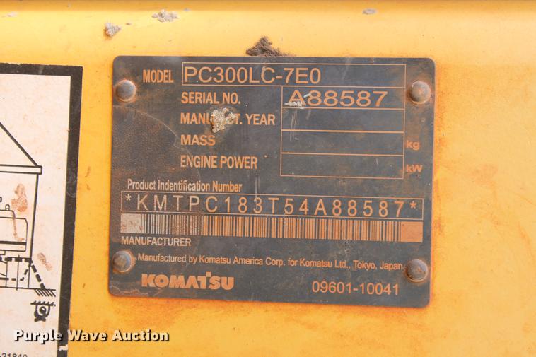 image for item DD4952 2006 Komatsu PC300LC-7E0 excavator