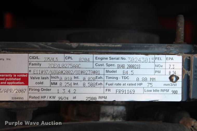 image for item DD4988 2007 SkyTrak 6036 telehandler