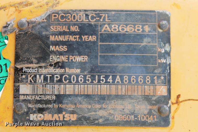 image for item DD5235 2005 Komatsu PC300LC-7L excavator