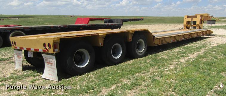 image for item DD8825 1984 Witco Challenger RG50 lowboy equipment trailer