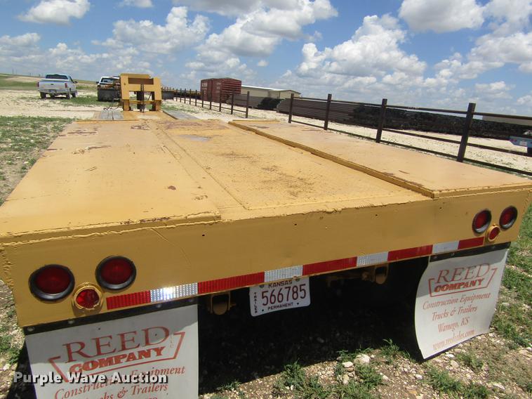 image for item DD8825 1984 Witco Challenger RG50 lowboy equipment trailer