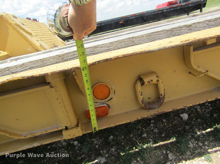image for item DD8825 1984 Witco Challenger RG50 lowboy equipment trailer