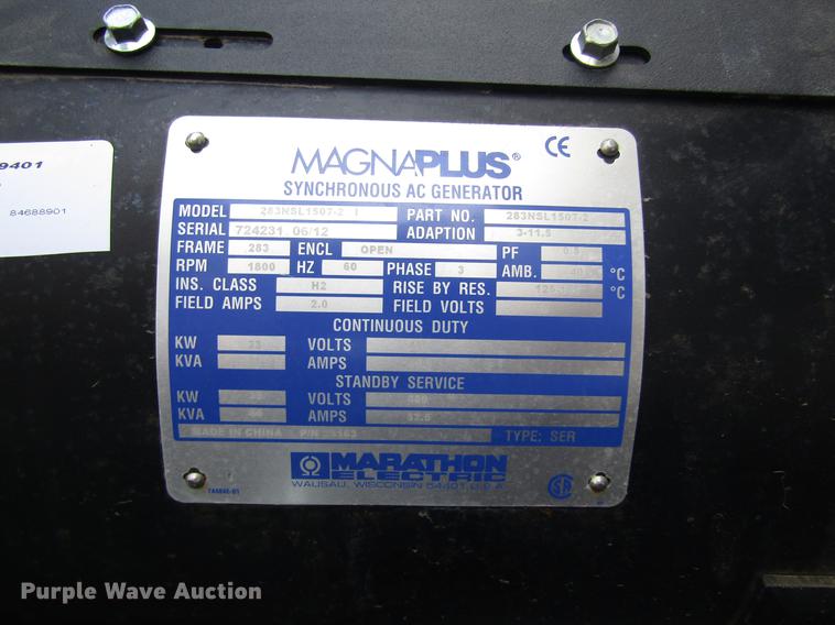 image for item DD8833 2014 Magnum MMG35 generator