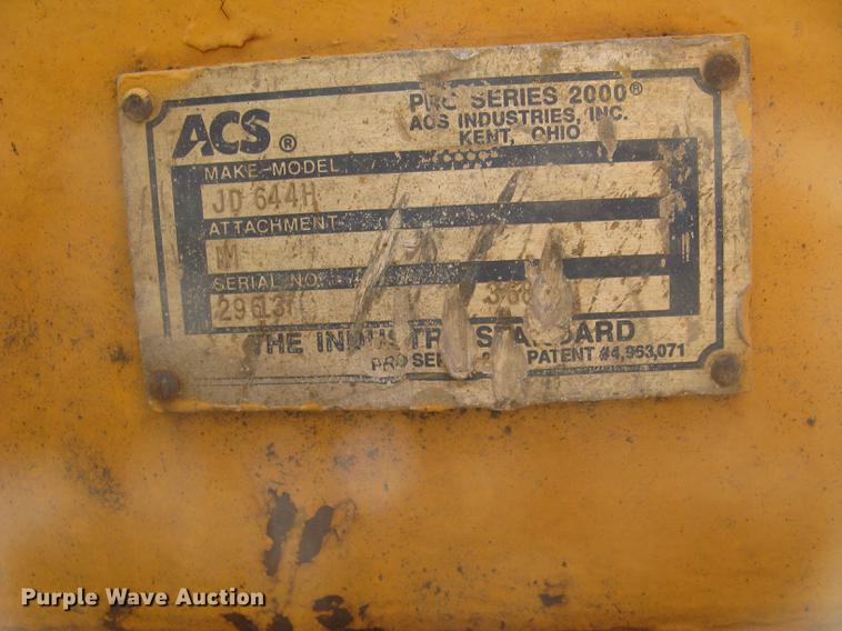 image for item DE2953 1999 John Deere 644H wheel loader