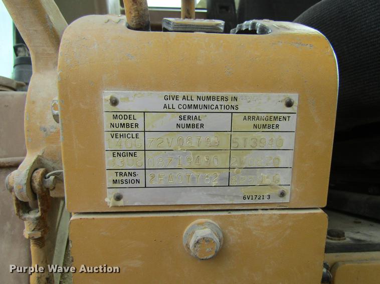 image for item DF3826 1983 Caterpillar 140G motor grader