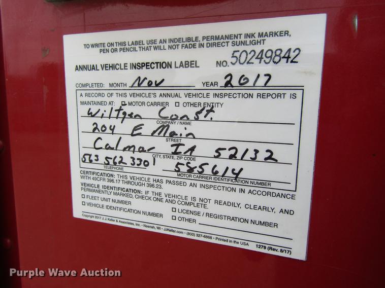 image for item DF3829 1997 International 9200 dump truck