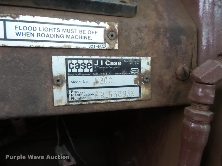 image for item DV9386 1984 Case W20C wheel loader