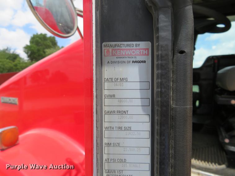 image for item EJ9643 2004 Kenworth T400 service truck with crane