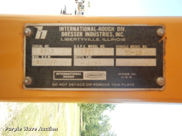 image for item EK9550 1984 International TD12 dozer