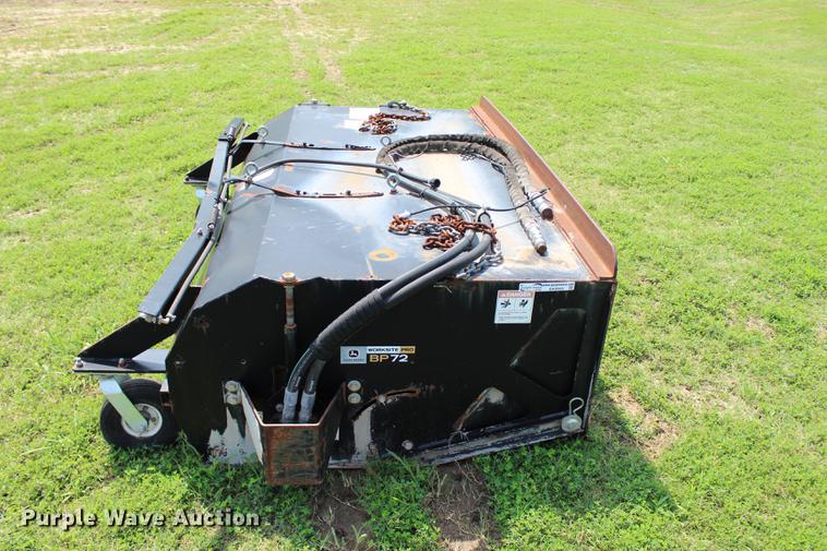 image for item EK9565 John Deere BP72 skid steer sweeper attachment