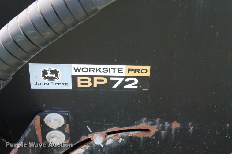 image for item EK9565 John Deere BP72 skid steer sweeper attachment