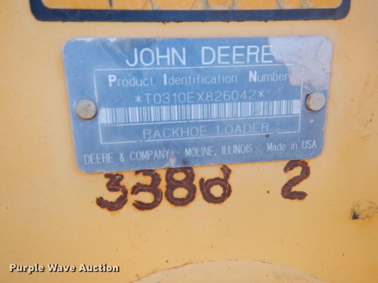 image for item EK9570 1997 John Deere 310E backhoe
