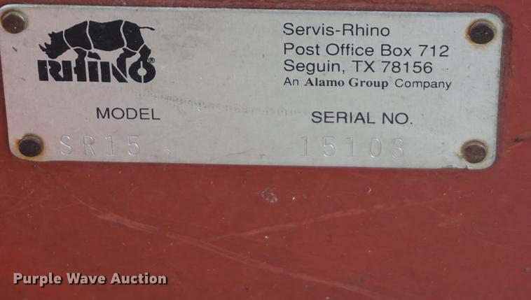 image for item DD7792 Rhino SR15 batwing mower