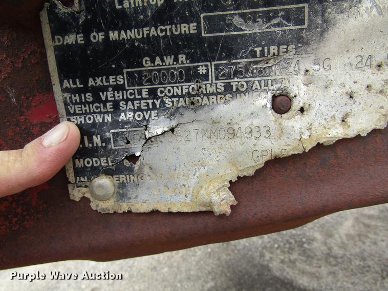 image for item DD8841 1985 Great Dane flatbed trailer