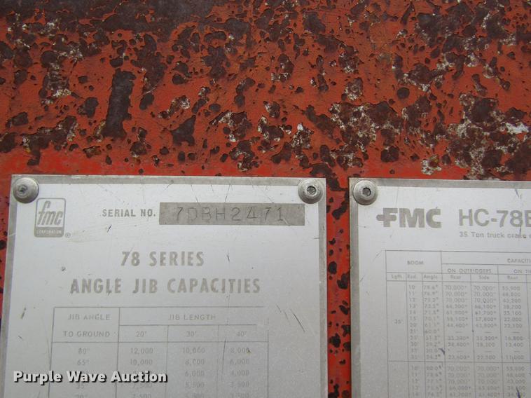 image for item DD8842 1975 Link Belt HC78B truck crane