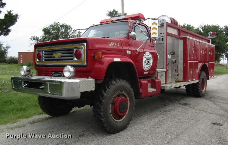 image for item DD8843 1985 Chevrolet 70 fire truck