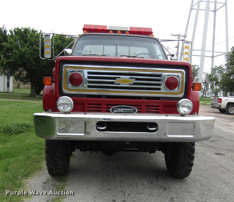 image for item DD8843 1985 Chevrolet 70 fire truck