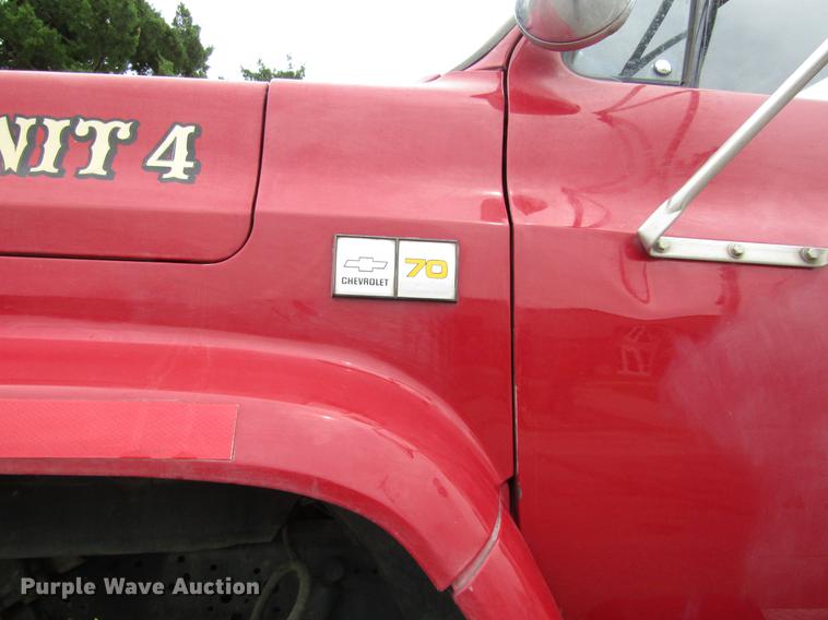 image for item DD8843 1985 Chevrolet 70 fire truck