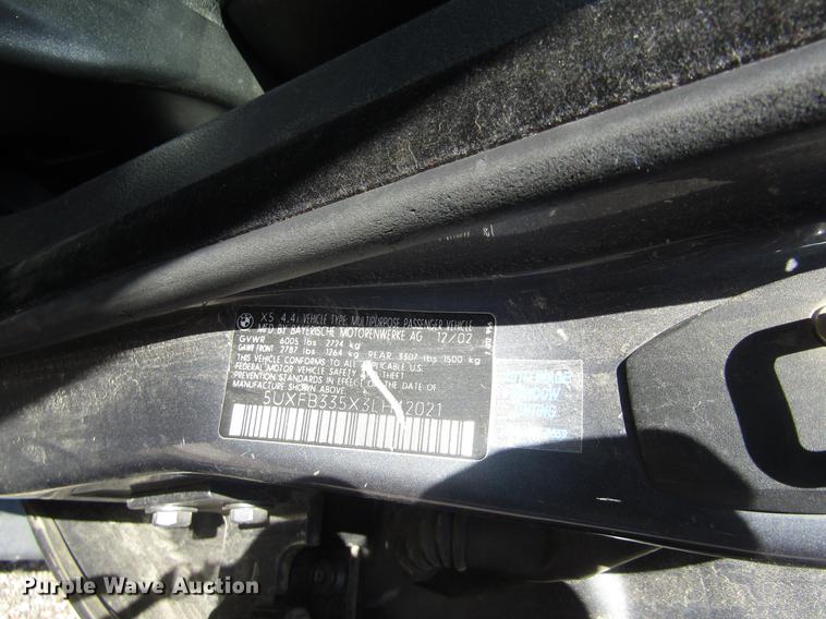image for item DD8872 2003 BMW X5 SUV
