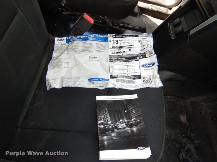 image for item DE1823 2015 Ford Explorer Police Interceptor SUV