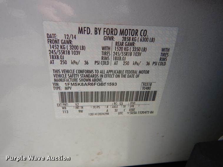 image for item DE1823 2015 Ford Explorer Police Interceptor SUV