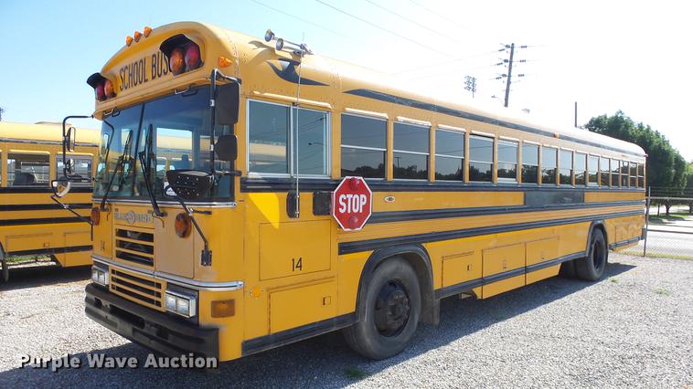 image for item DE7195 1993 Blue Bird All American school bus