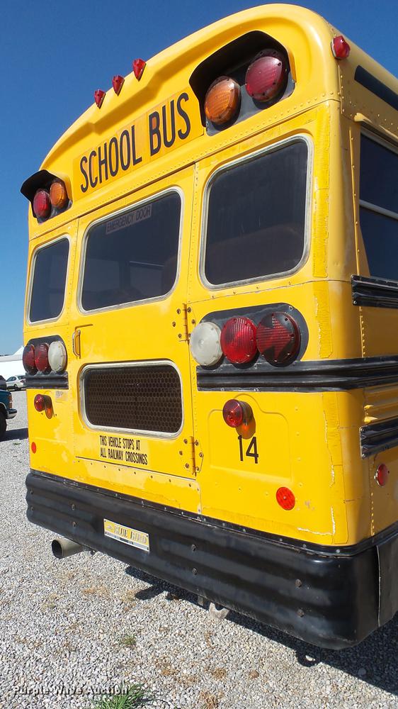 image for item DE7195 1993 Blue Bird All American school bus