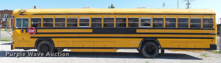 image for item DE7195 1993 Blue Bird All American school bus