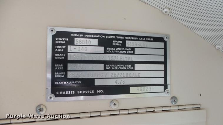 image for item DE7195 1993 Blue Bird All American school bus