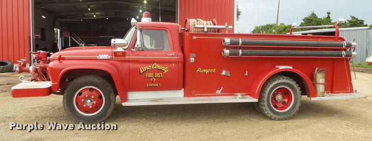 image for item DF4281 1964 Ford 600 fire truck