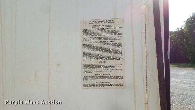 image for item DM9917 1998 Safety Storage Inc. chemical storage building