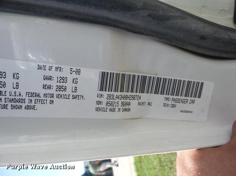 image for item DT9406 2008 Dodge Charger